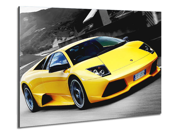 Lamborghini On The Move Gelb