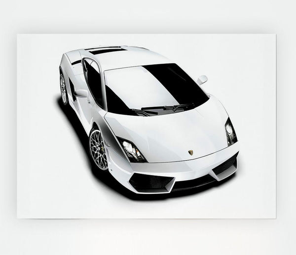 Lamborghini From Above Print Poster Wall Art