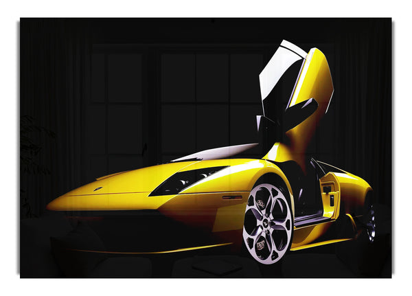 Lamborghini Türen Gelb
