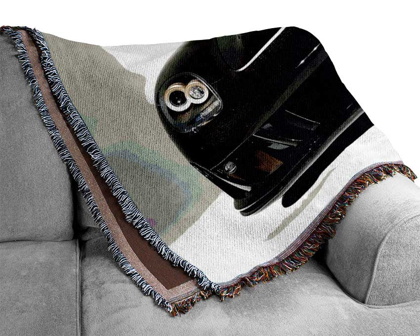 Lamborghini Black Gold Woven Blanket