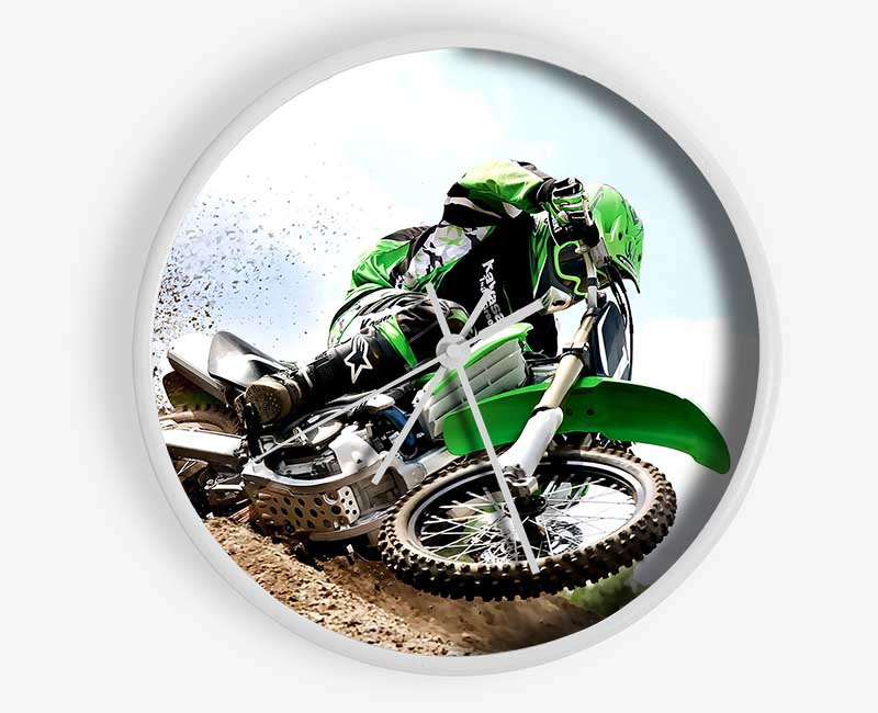 Kawasaki Motocross Clock - Wallart-Direct UK