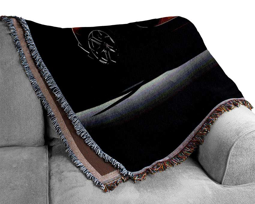 Lamborghini Aventador Orange Woven Blanket
