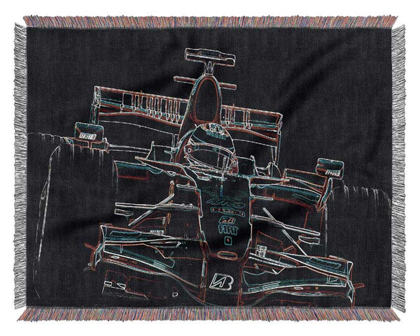 Formula One Track Woven Blanket