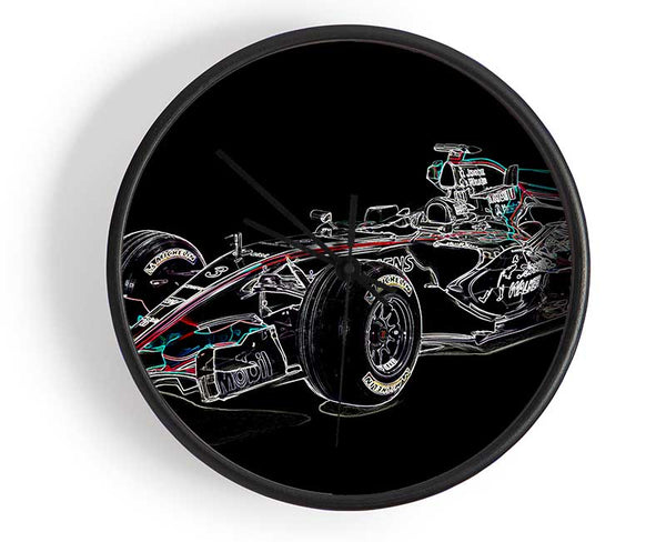 Formula One Side Profile 2 Clock - Wallart-Direct UK