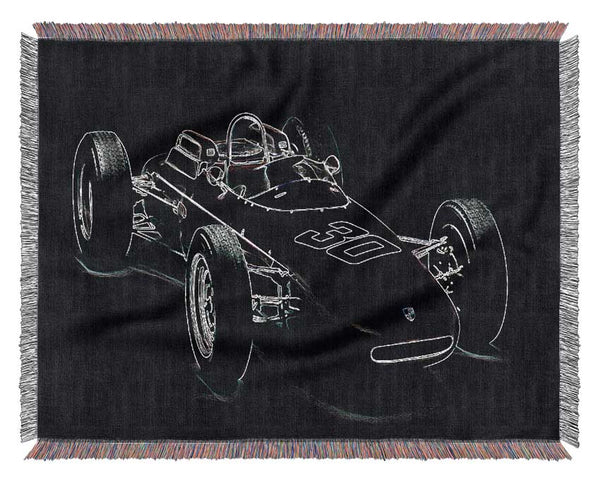 Formula One Retro Woven Blanket