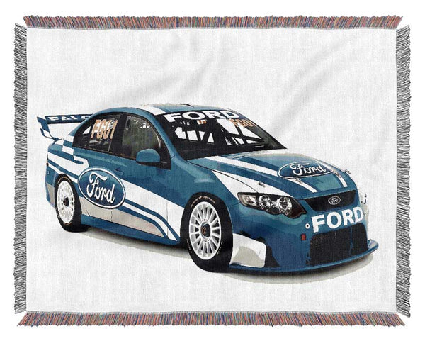 Ford Track Car Woven Blanket