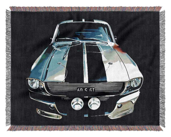 Ford Mustang Shelby Gt Front Woven Blanket