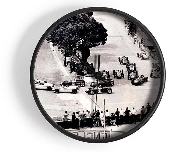 First Formula One At Monty Carlo Clock - Wallart-Direct UK