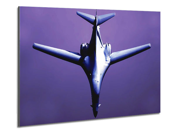Fighter Plane Purple Skies