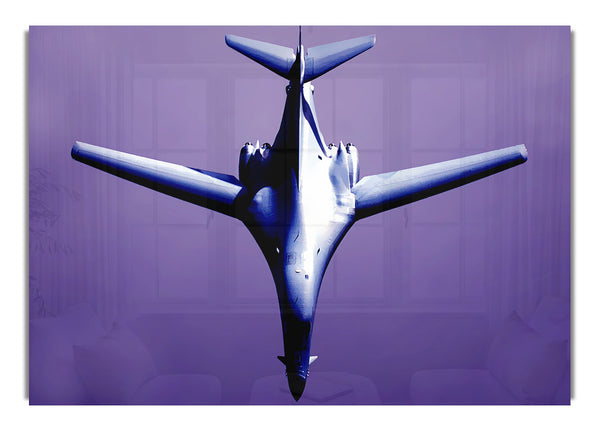 Fighter Plane Purple Skies