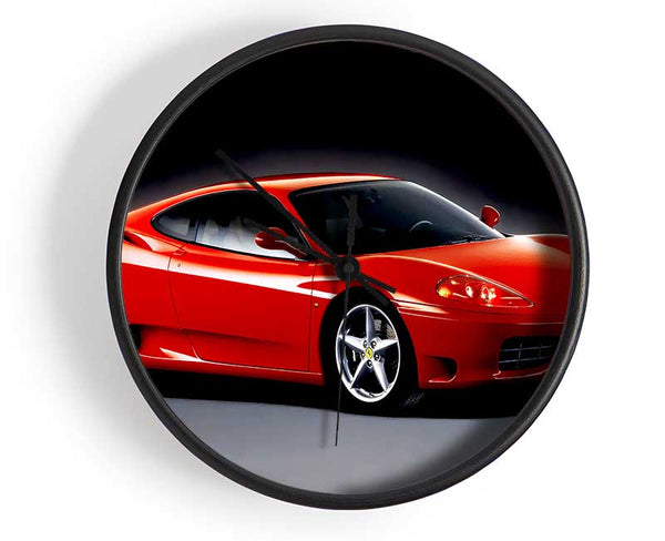 Ferrari Red Glow Clock - Wallart-Direct UK