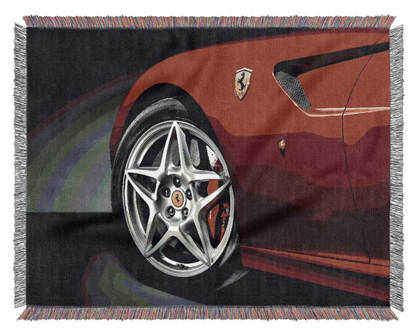 Ferrari F430 Spoke Wheel Woven Blanket