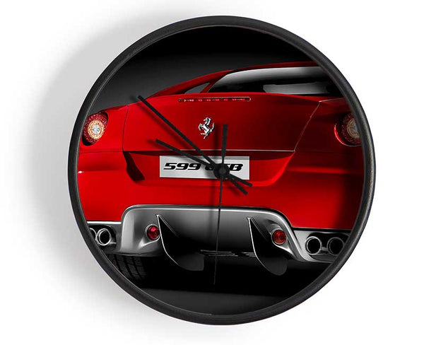 Ferrari F340 Rear Red Clock - Wallart-Direct UK