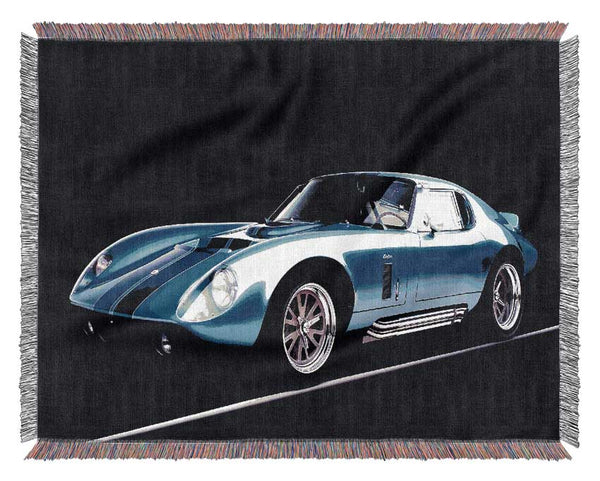Dodge Viper Electric Blue Woven Blanket