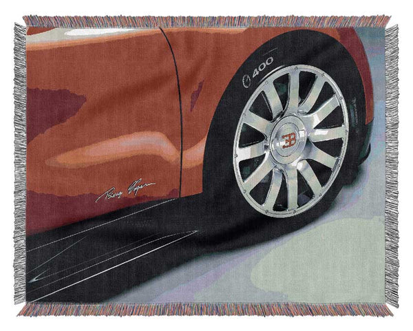 Bugatti Wheel Woven Blanket
