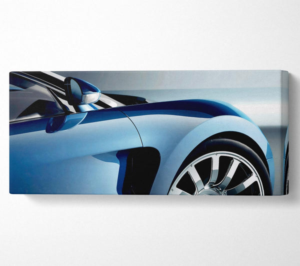 Bugatti Veyron Seitenprofil Blau