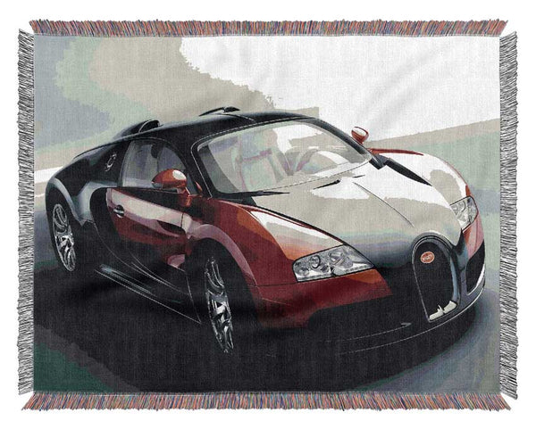 Bugatti Veyron Ready For The Drive Woven Blanket