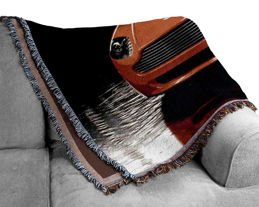 Aston Martin Orange Woven Blanket
