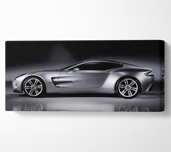 Aston Martin DB9 Seitenprofil in Silber