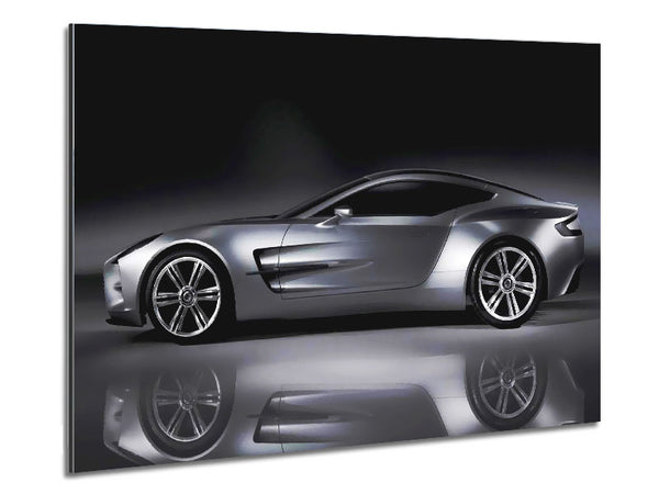 Aston Martin DB9 Seitenprofil in Silber