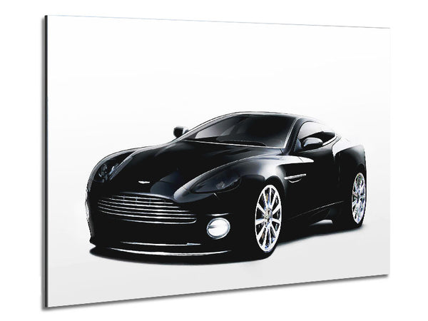 Aston Martin DB9 Schwarz und Weiß