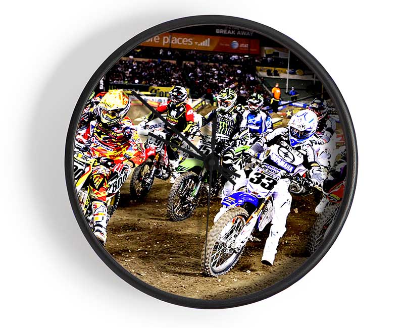 Ama Motorcross Clock - Wallart-Direct UK