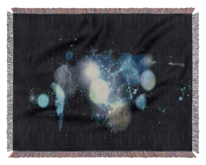 Space Orbs Woven Blanket