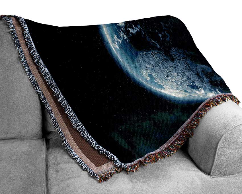 Planet Universe Blue Woven Blanket
