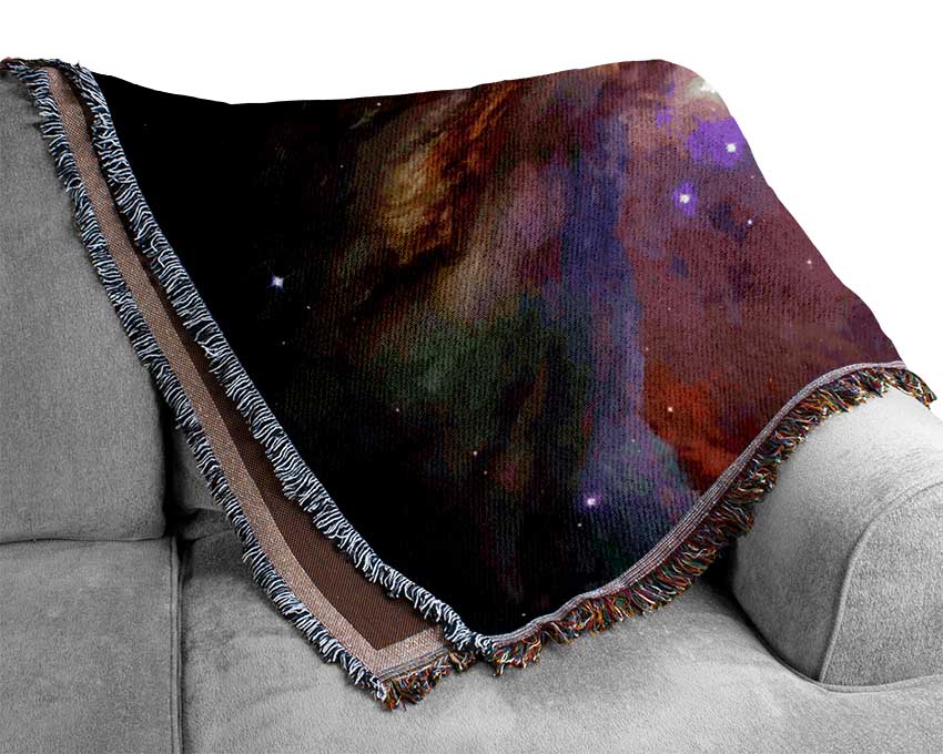 Space Clouds Woven Blanket