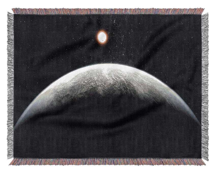 Planet In The Dark Woven Blanket