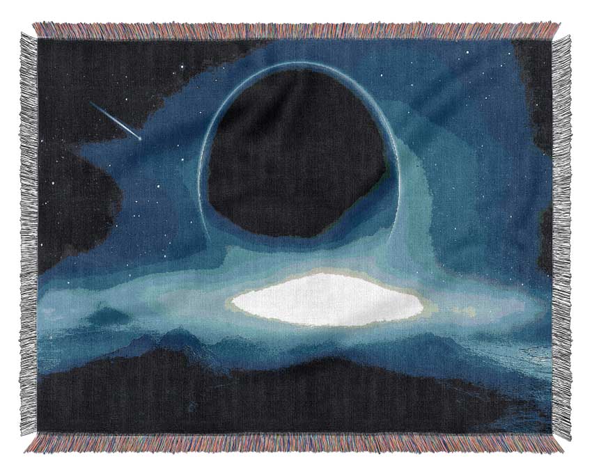 Universe From The Blue Planet Woven Blanket