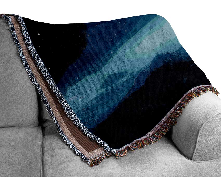 Universe From The Blue Planet Woven Blanket