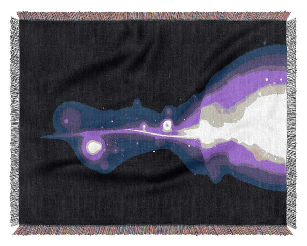 Purple Galaxy Woven Blanket