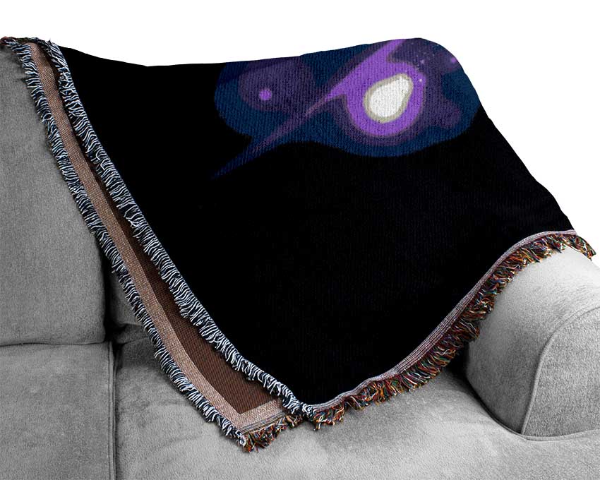 Purple Galaxy Woven Blanket