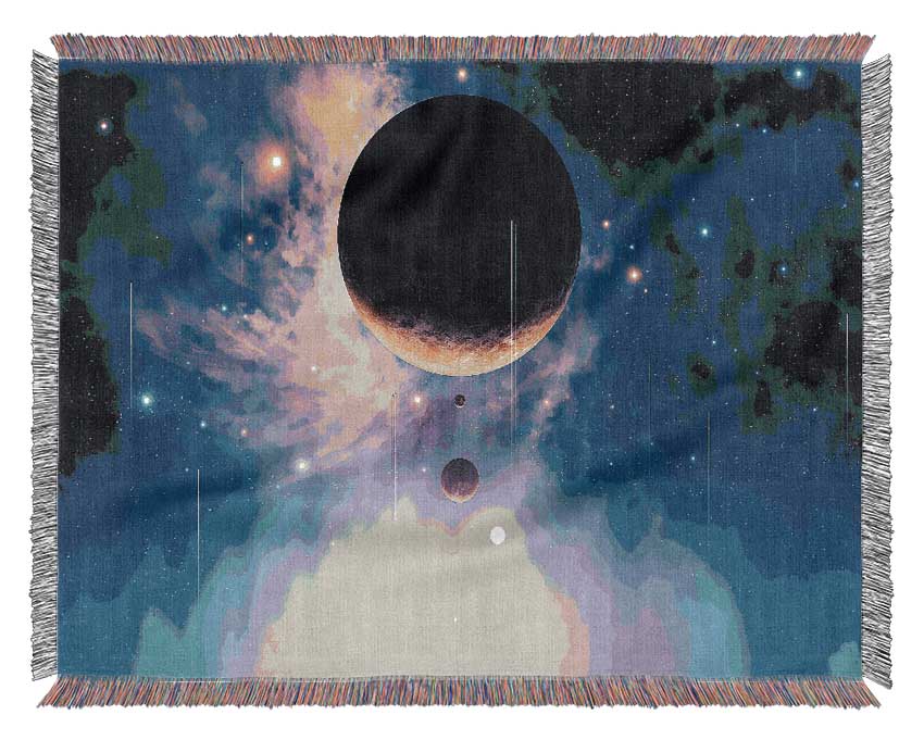The Solar System Woven Blanket
