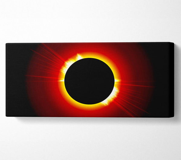 Atemberaubende Sonnenfinsternis durch Feuer