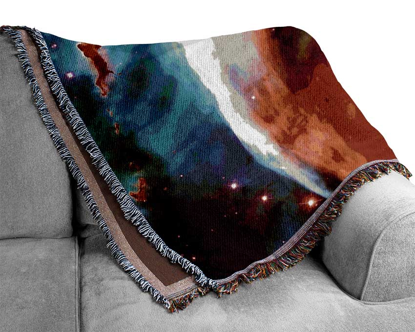 Stunning Colours Of Space Woven Blanket