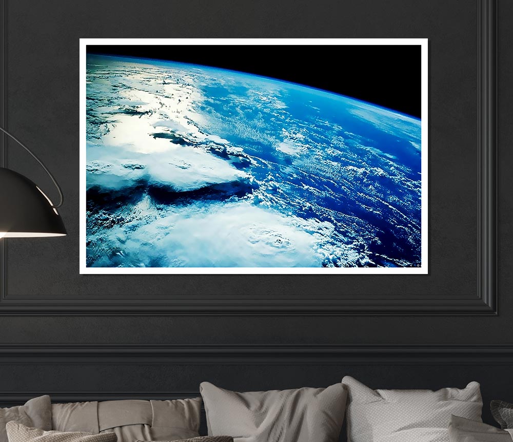 The Earth From Above Print Poster Wall Art