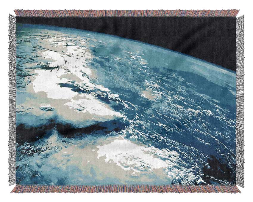 The Earth From Above Woven Blanket