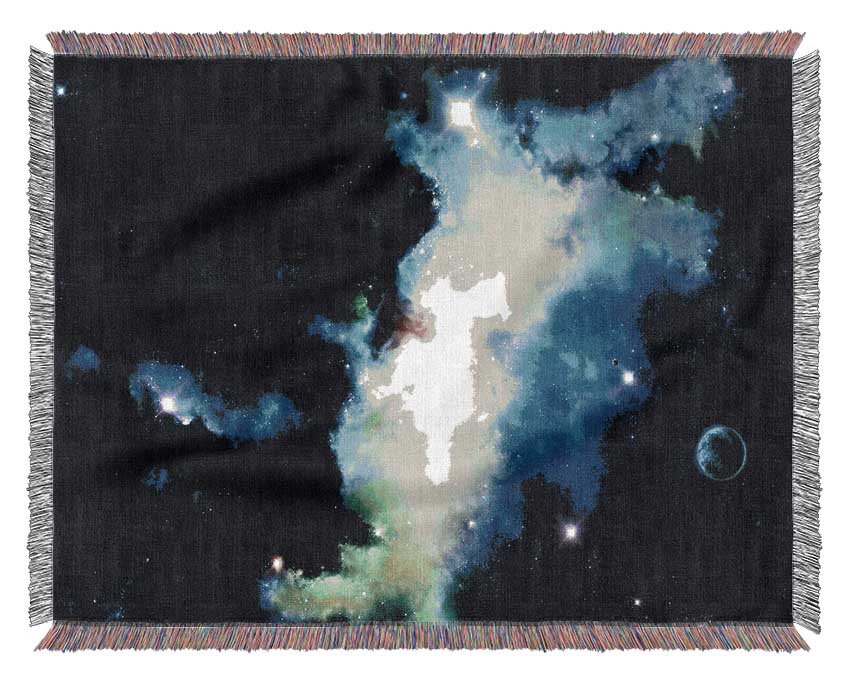Planet Constellation Woven Blanket