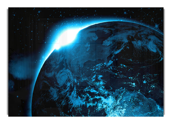 Sonnenaufgang über dem Planeten