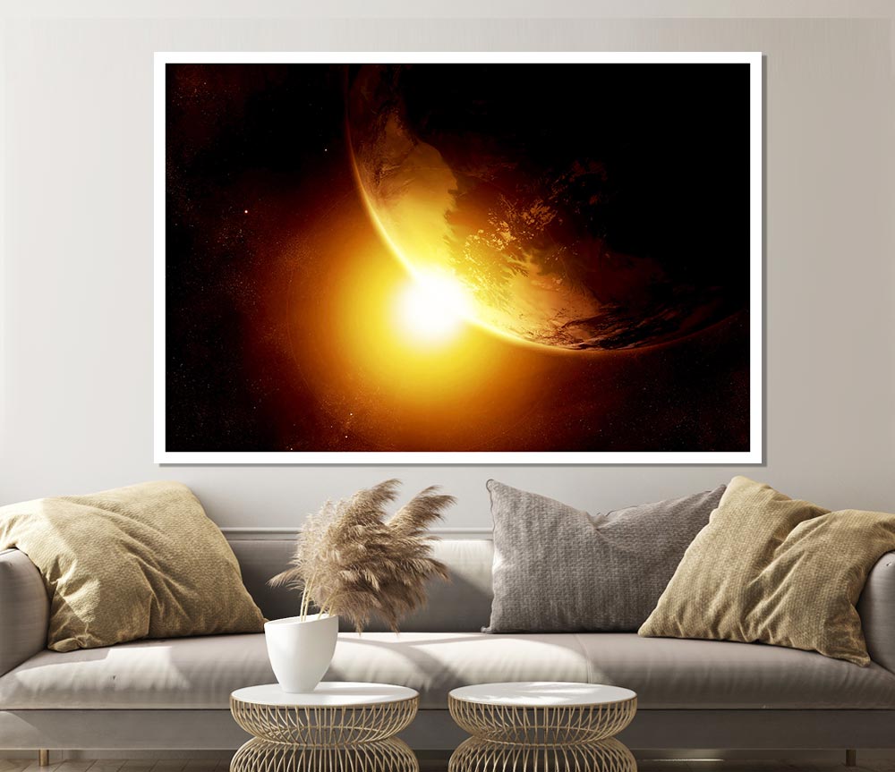 Eclipse Of The Sun Print Poster Wall Art
