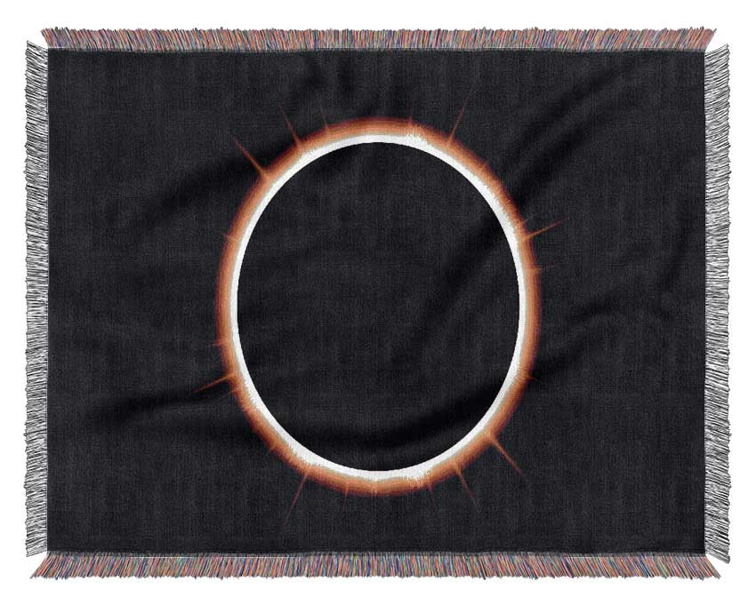 Solar Eclipse Of The Sun Woven Blanket