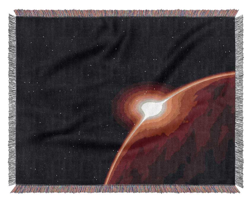 Alien Sunrise Woven Blanket