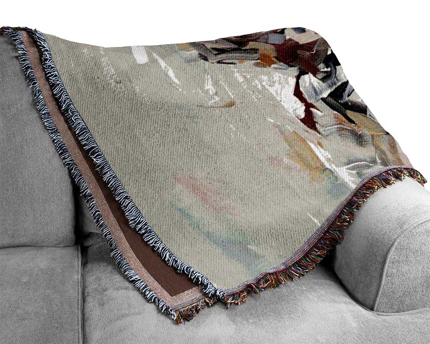 Skull Face Woven Blanket