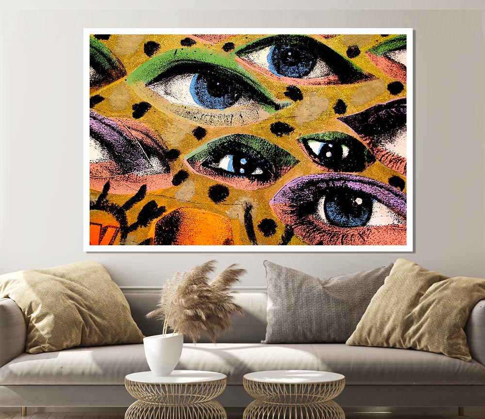 All Eyes On You Print Poster Wall Art
