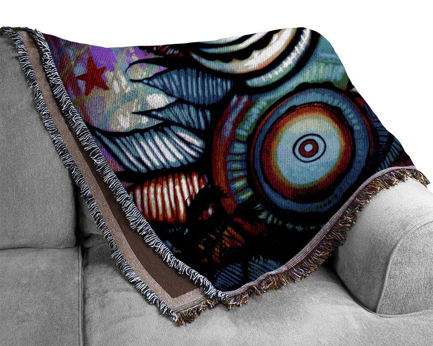 Funny Face Woven Blanket