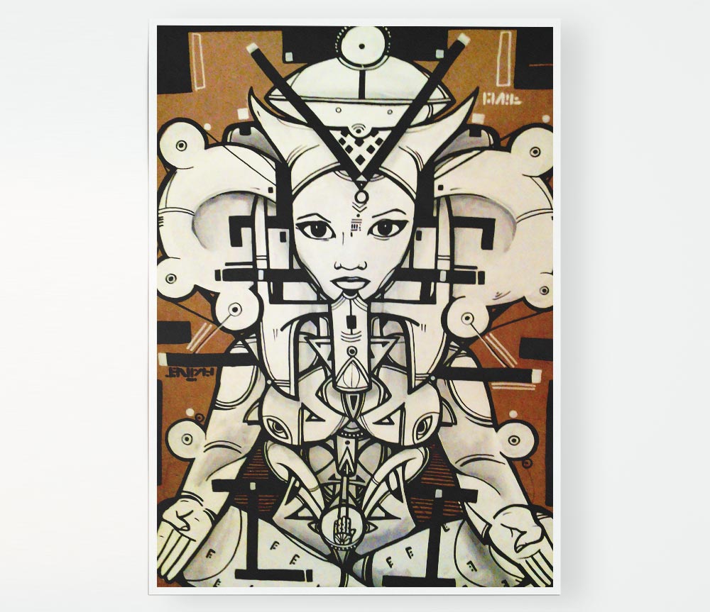 Indian Goddess Print Poster Wall Art