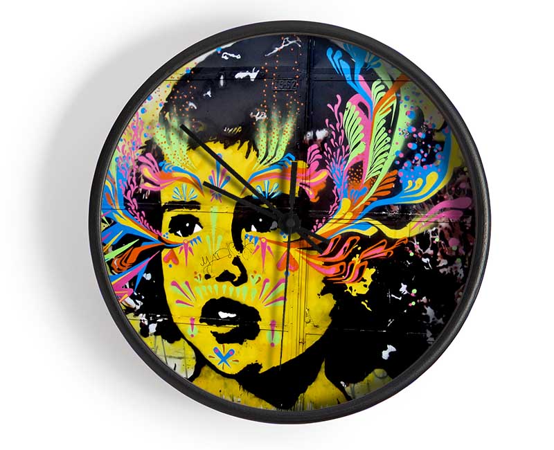 Flower Child Clock - Wallart-Direct UK