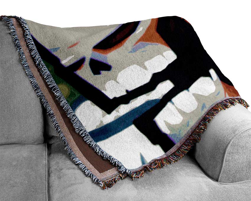 Skull Heads Woven Blanket